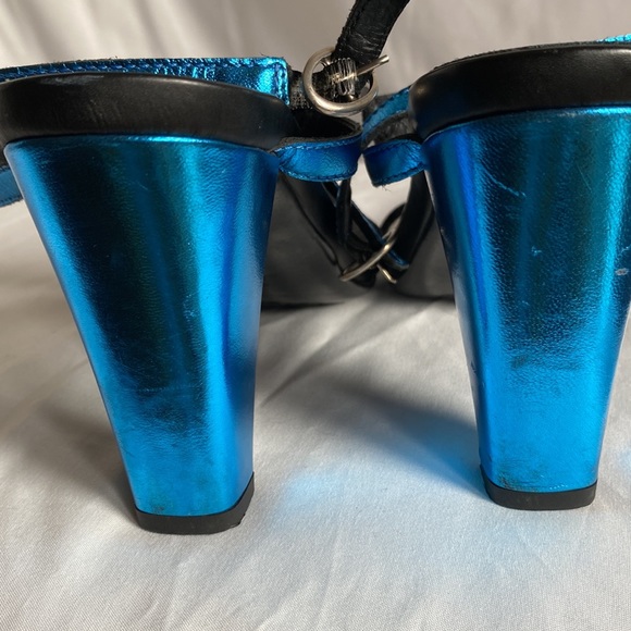 Donald j pliner metallic blue heels - Picture 7 of 8
